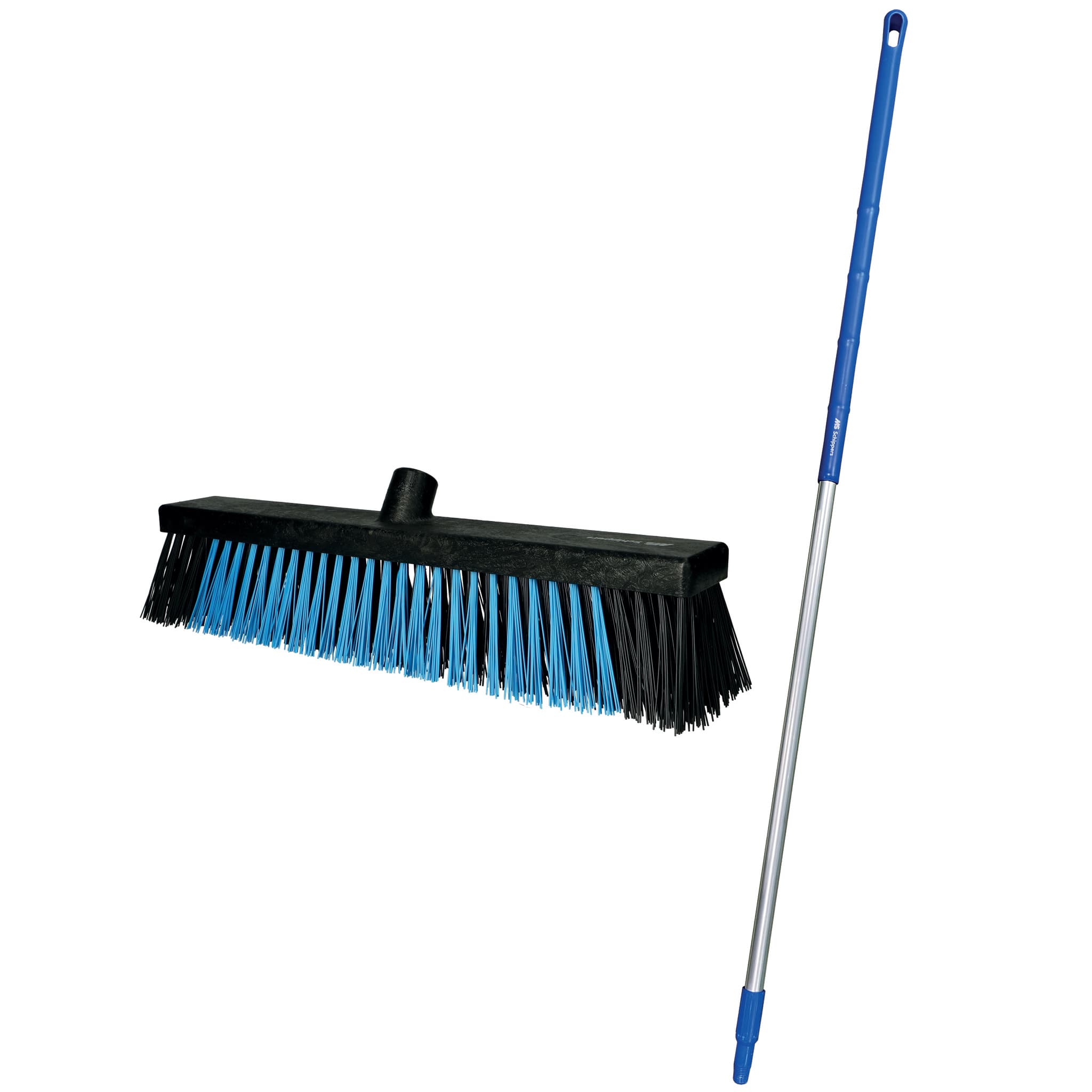 Spare part image MS Brosse dure polyester 45 cm + manche 150 cm, noir/bleu
