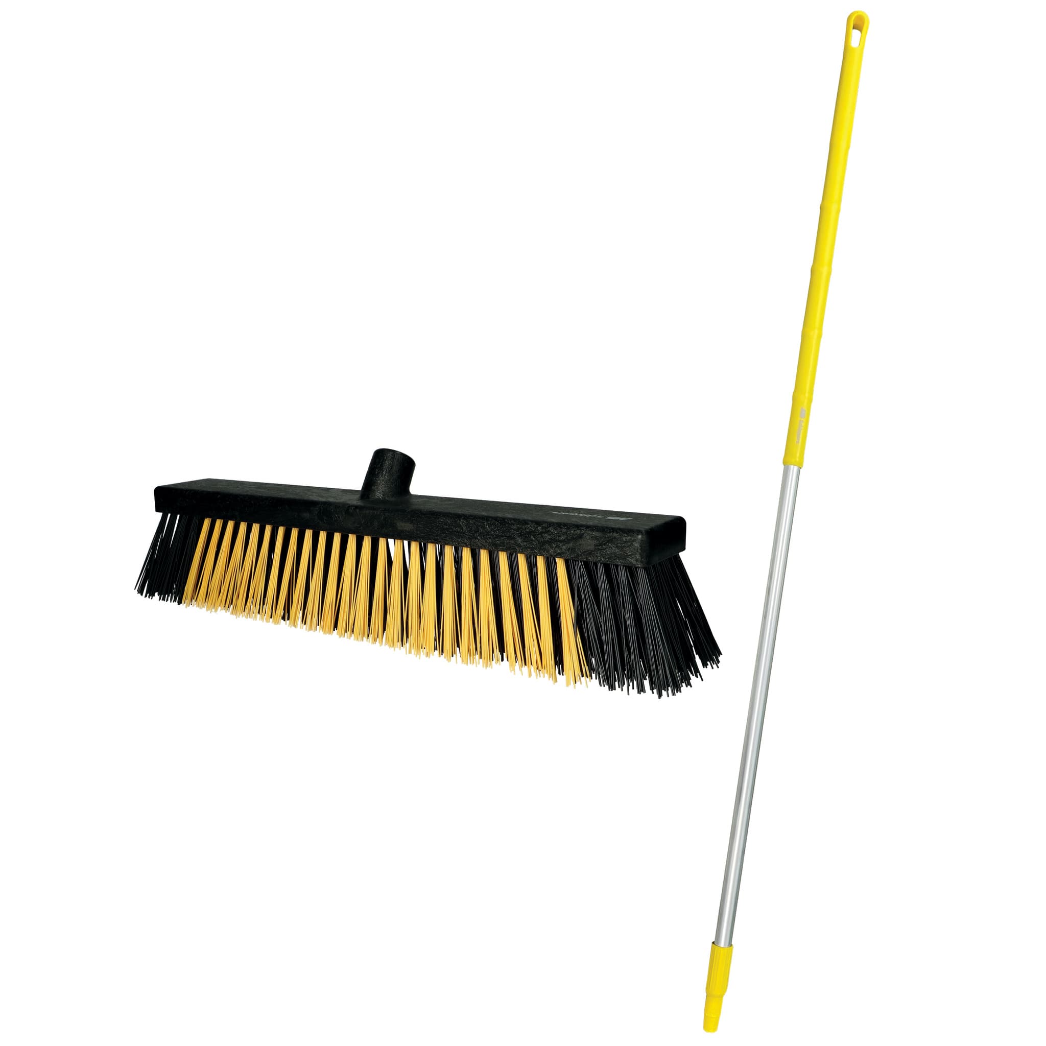 Spare part image MS Brosse dure polyester 45 cm + manche 150 cm, noir/jaune